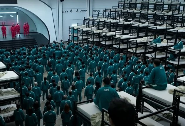 Момент из сериала Игра в кальмара 3 сезон